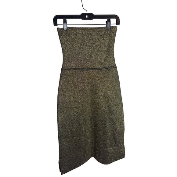 M.M. Lafleur The Harlem Skirt - Gold Knit NWT Sz. S - Picture 3 of 6